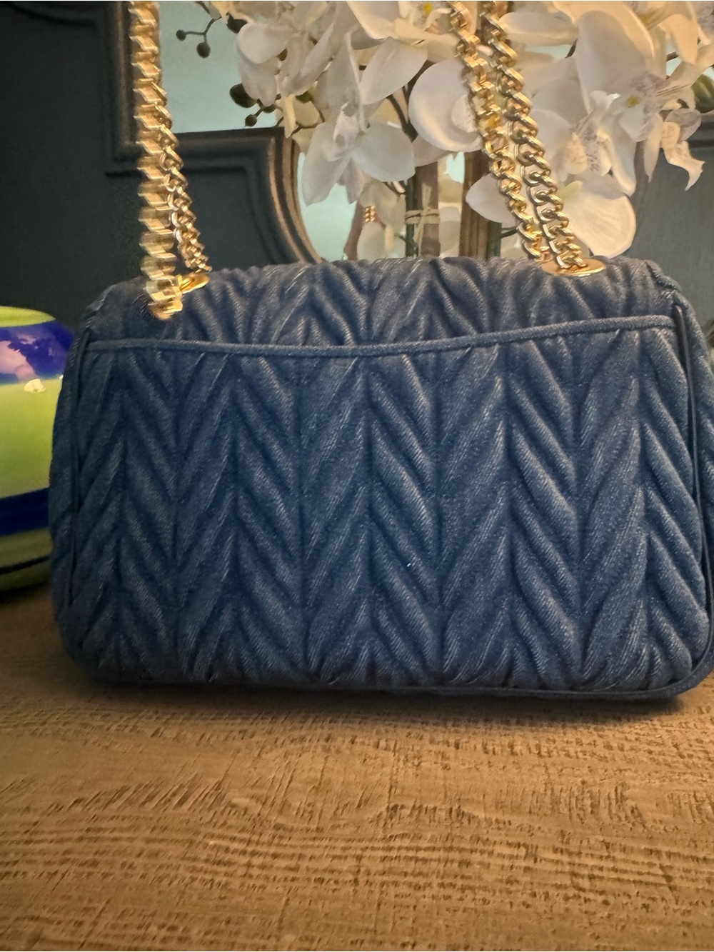 Coach Cassidy Quilted Denim 2 Way Bag w/ Turnlock EUC - Picture 9 of 13